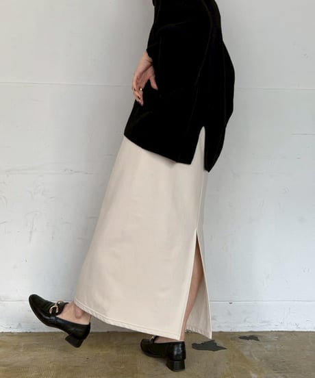 【cafune】545610 warm pique stretch tight skirt