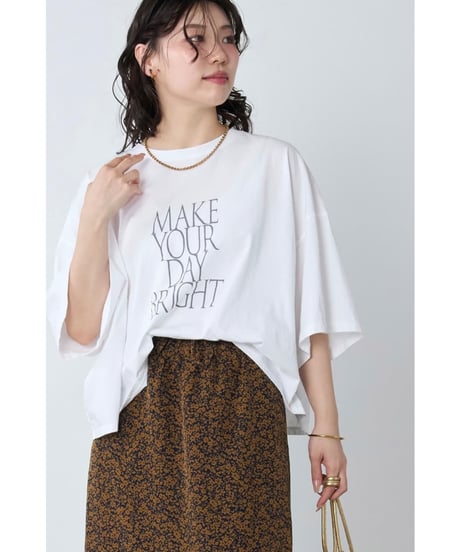 【MICA&DEAL】 0126209181 ロゴプリントクロップドT-shirt