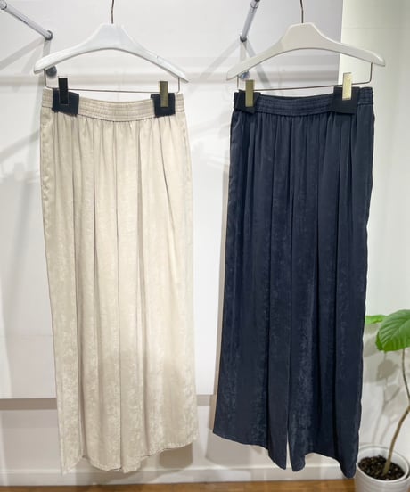【cafune】535623 silk touch polyester wide easy pants