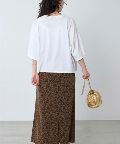 【MICA&DEAL】 0126209181 ロゴプリントクロップドT-shirt