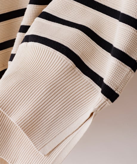 29【Lallia Mu 26AW】 2613413 ボーダープルオーバーニット