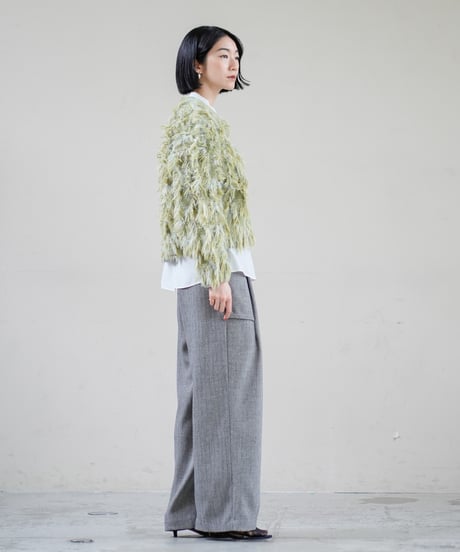 【Lallia Mu 26AW】 2613421 ジャガードニットカーディガン
