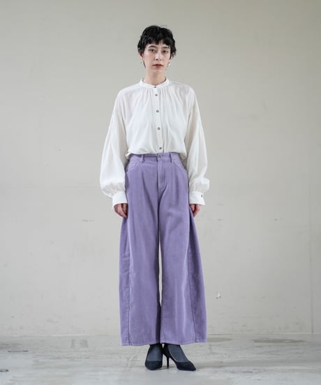 【Lallia Mu 26AW】  2613761 コーデュロイカーブパンツ