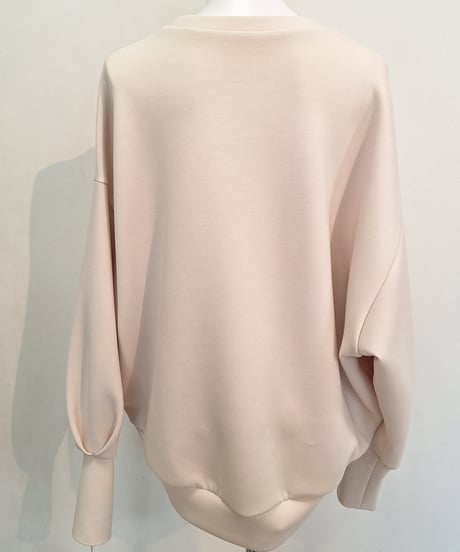 【cafune】515923　double knit volume sleeve pullover