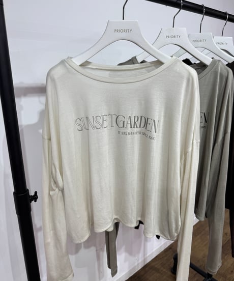 【PRIORITY 26AW】P67050HW シアーロゴTシャツ