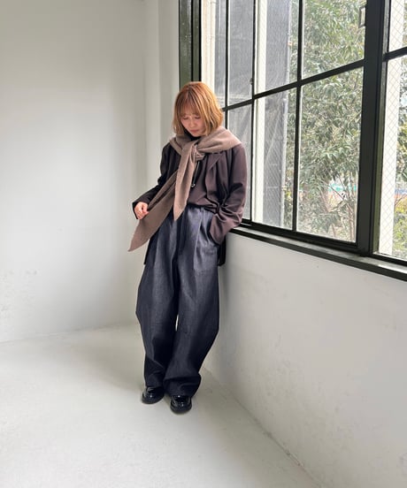 【PRIORITY 26AW】  P66186AI カーヴィーデニムパンツ
