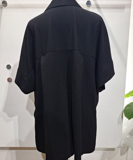 【cafune】625405 mat stretch georgette half sleeve jacket