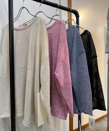 【cafune&PASSIONE 26SS】26964　メッシュニットプルオーバー