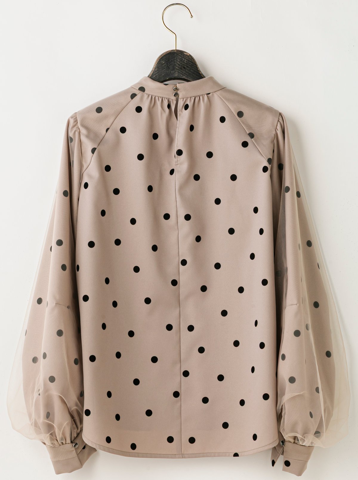 Lallia Mu】2514615 チュールスリーブドットブラウス | selectshopB5
