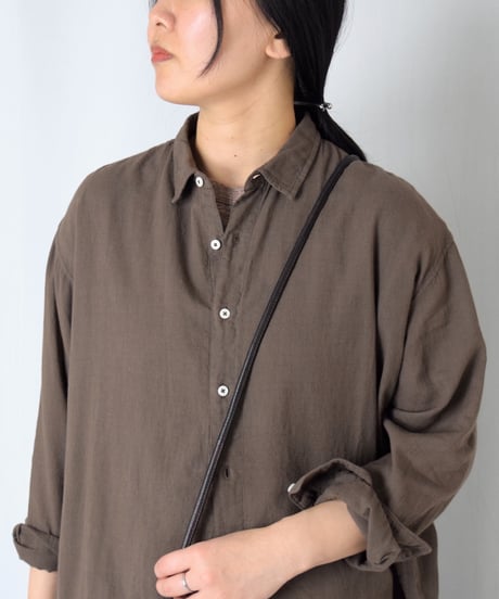 【ARMEN】INAM2502G3D OVERDYE UTILITY REGULAR COLLAR SHIRT