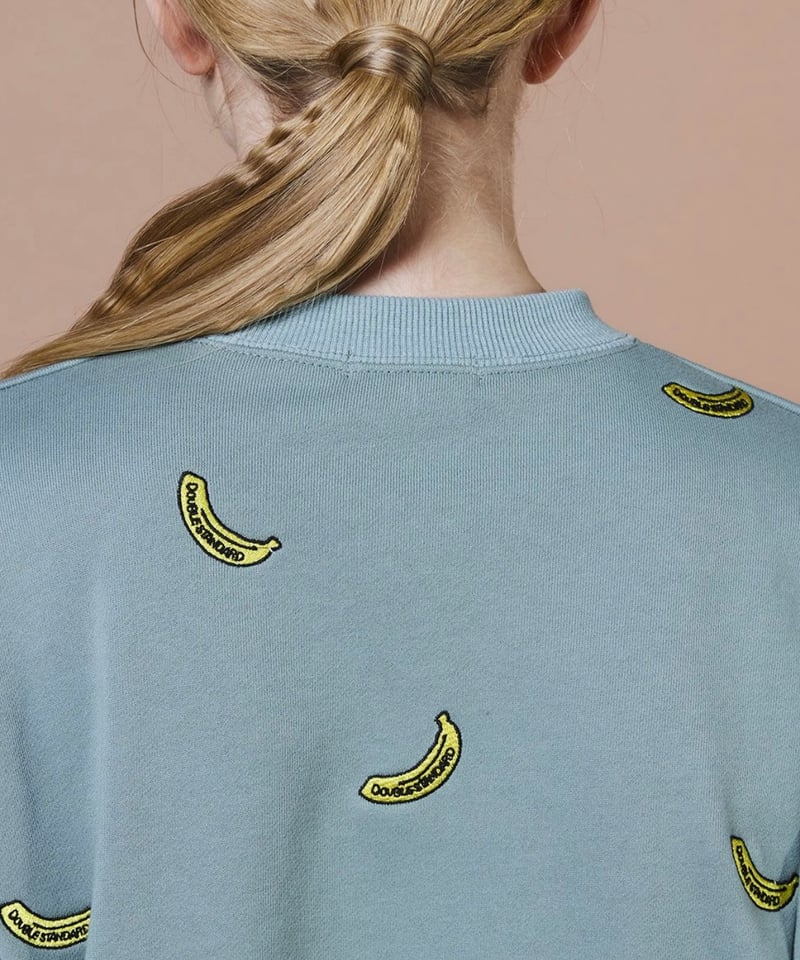 DOUBLE STANDARD CLOTHING】0208330253 バナナ刺繍スウェット