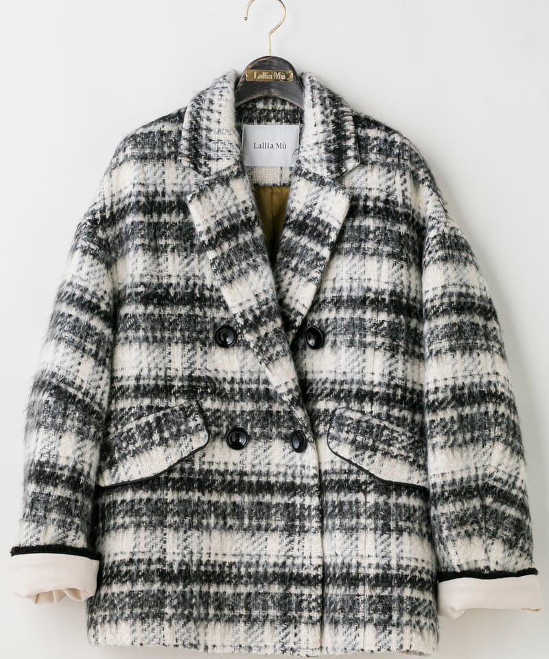 アパルトモン 定価14.3万 23AWCHAUMES ツイードオーバージャケット Lallia Mu 25AW】2514223 ミックスツイードオーバージャケット | sel