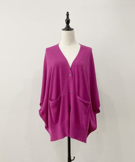 【sirodelabonte】R523103 poncho vest cardigan60S/2 high twist cotton
