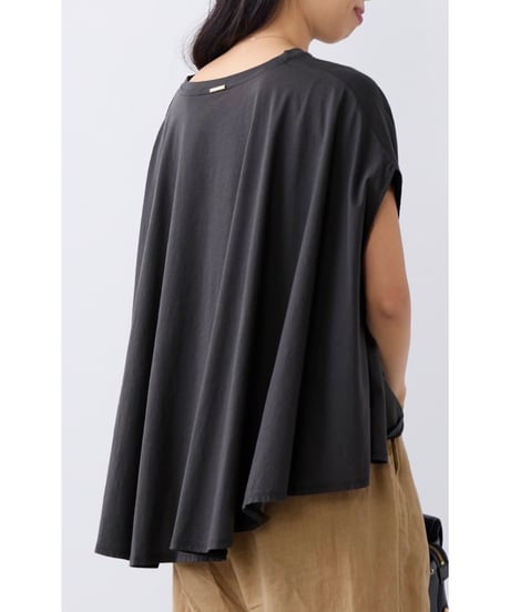 【MICA&DEAL】 0126209135 接触冷感-"SOLMER"ロゴフレアスリーブT-shirt