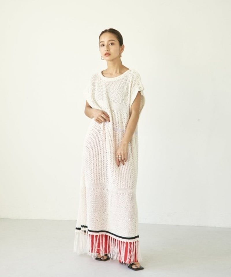 TODAYFUL】12210507 Fringe Pattern Knitvest | se 