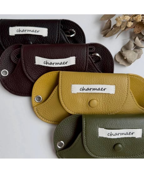 【charmaer 26AW】276883　レザーグラスケース
