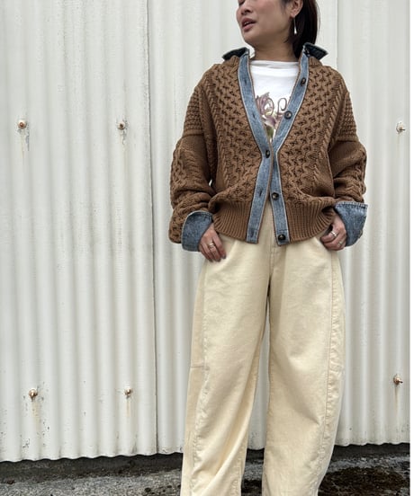 【ruxe 26AW】  2633413 ドッキングカウチンニット