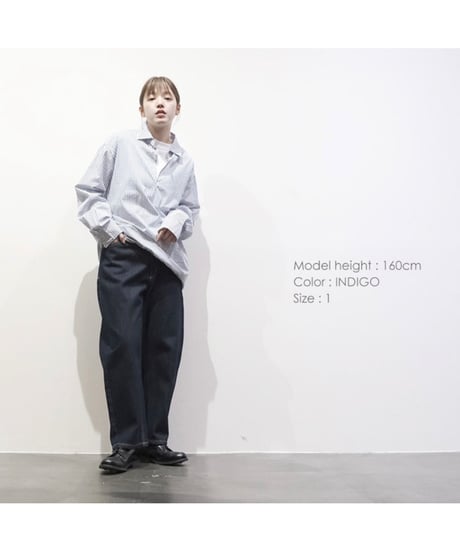 【VENT BLANC+（ヴァンブラン プリュス　）】 VBP191304 12Oz DENIM コクーンパンツ