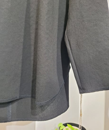 【cafune】625932 mat stretch georgette long T