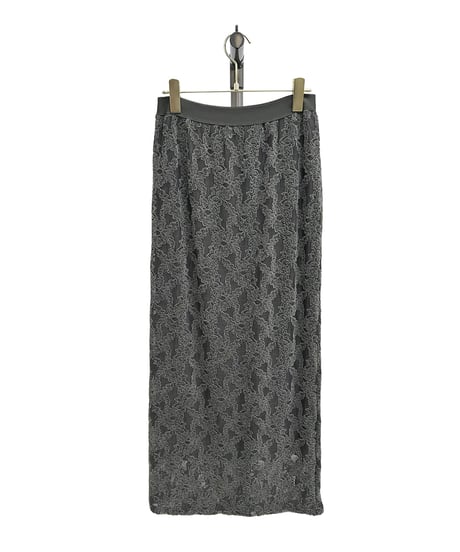 【ayane 26AW】 856743 モールレースペンシルスカート