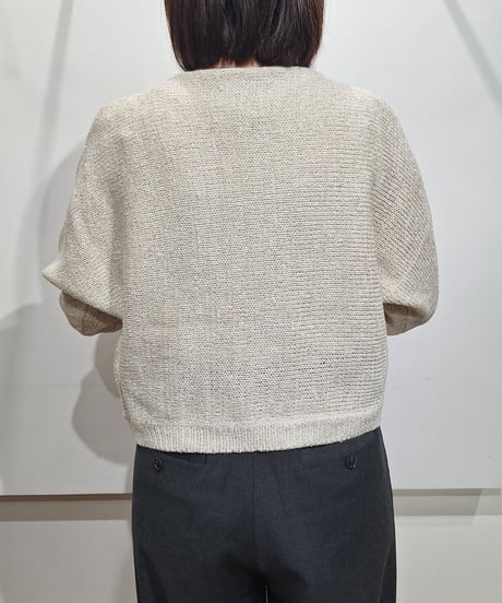 【ATELIER SIX】BL-11267396 リネンテープロゴ刺繍プルオーバー