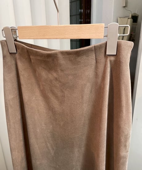 【cafune】  545612 suede flare skirt