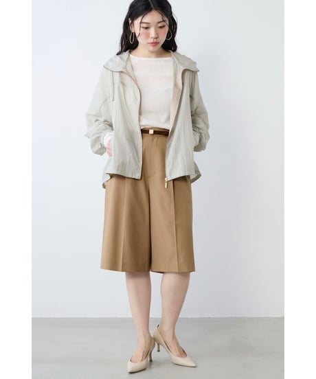 【MICA&DEAL】 0126106061 撥水-シアーフーデットブルゾン
