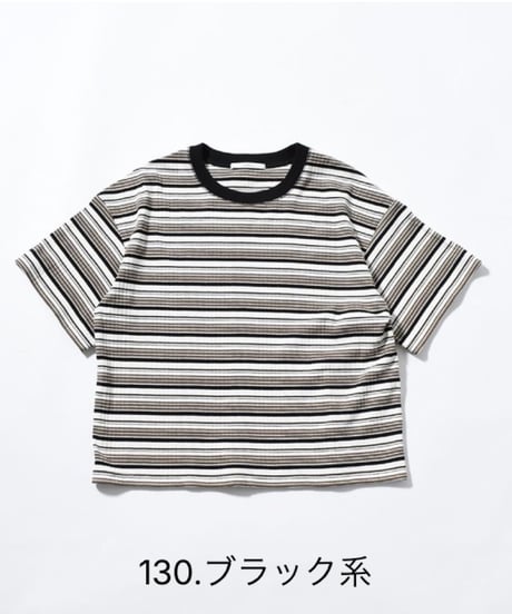 【JOHNBULL】 JL261C12 ランダムテレコボックスTシャツ