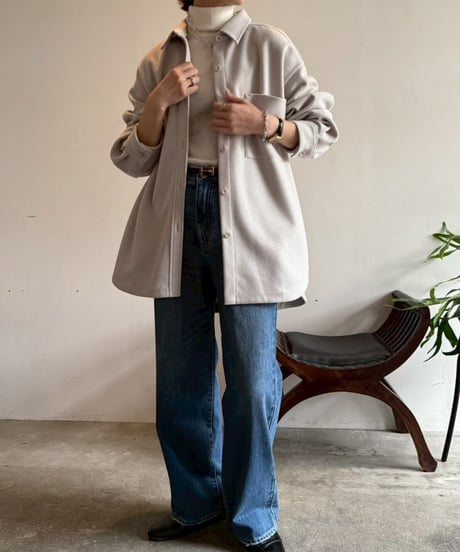 【cafune】545404 W jersey shirts blouson