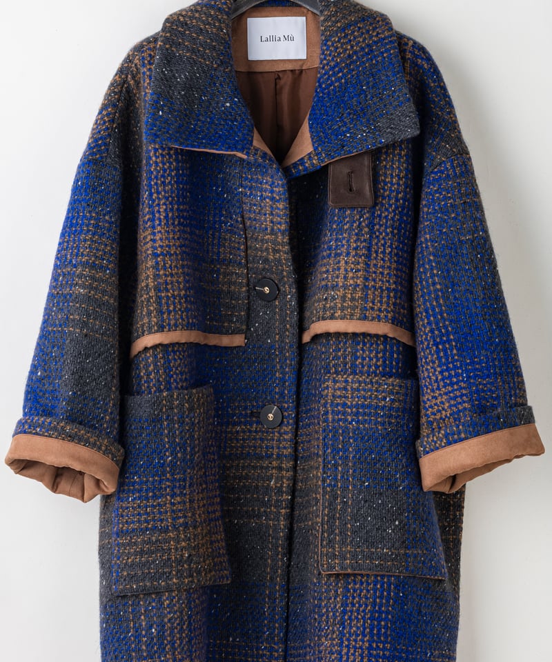 Lallia Mu 26AW】2614177 スノーネップチェックコート | selects
