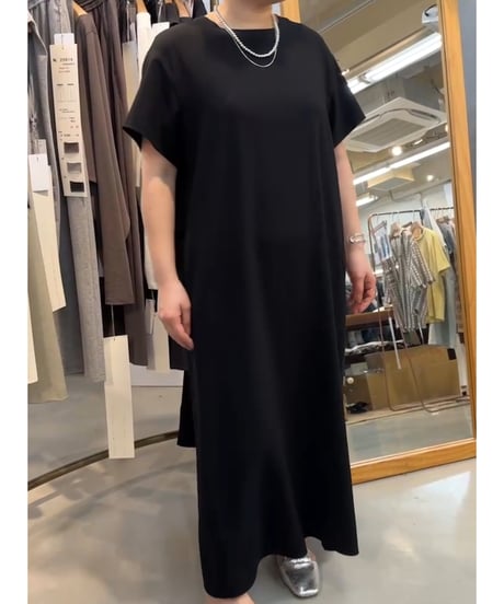 【cafune】525101 mat stretch georgette relax onepiece