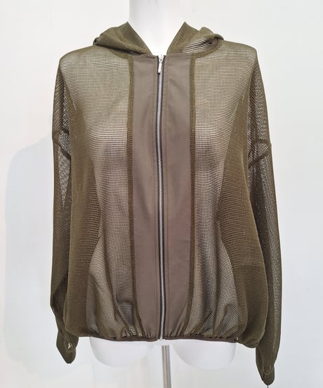 のんの　ミルポア　アウター EN NEUME ブルゾン アウター Double Zip Sheer Blouson
