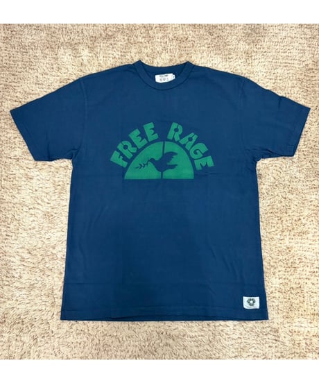 【free rage】 226AC818C リサイクルコットンTシャツ（BRUSH PEACE BIRD）