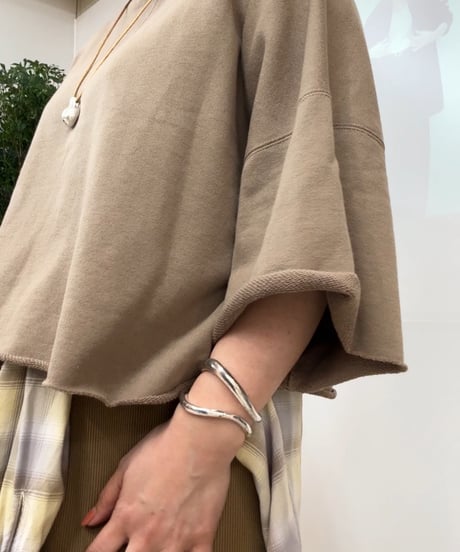 【cafune】535930  sweat half sleeve pullover