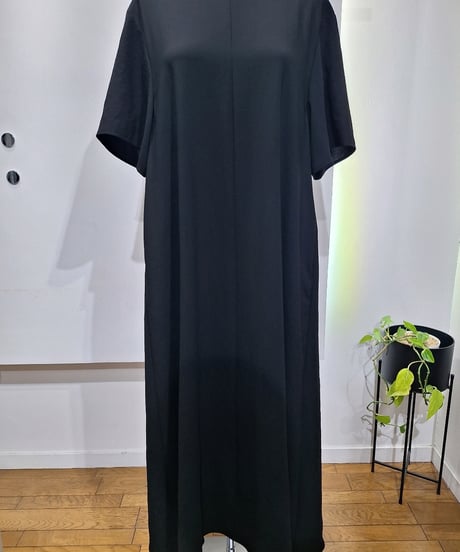 【cafune】625102 2サイズ展開 mat stretch georgette flare onepiece