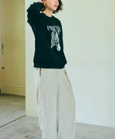 【ruxe 26AW】2634560 ZEBRA-Print スウェット