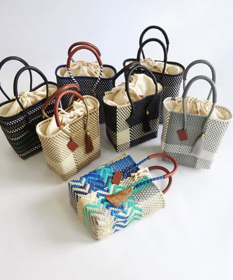 【WOVEN ウーヴン】WOV-MINIT-52 Petite Tote プティトート ミニトート  メキシコ製 カゴバッグ