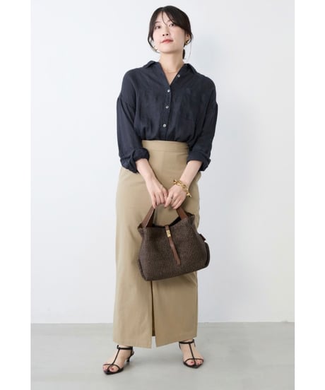 【MICA&DEAL】 0126101055 ウォッシュドリネンシャツ