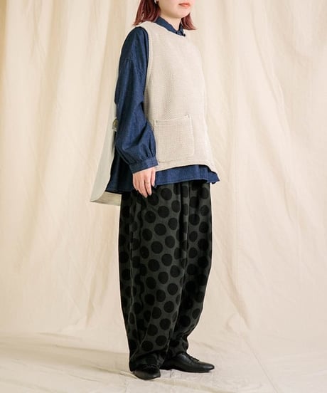 【Brocante / ブロカント】38-0280Z オリジナルツイード ポッシュブトンジレ