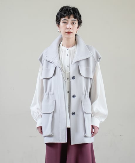 【Lallia Mu 26AW】2613200 リバーベストジャケット