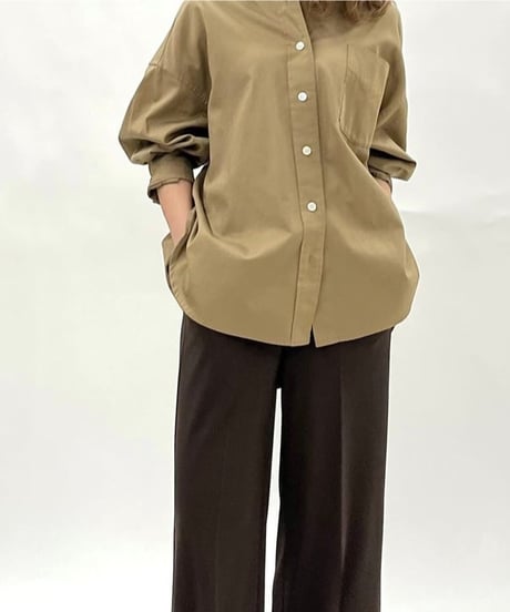 【PASSIONE 】636408 オックスオーバーシルエットシャツ