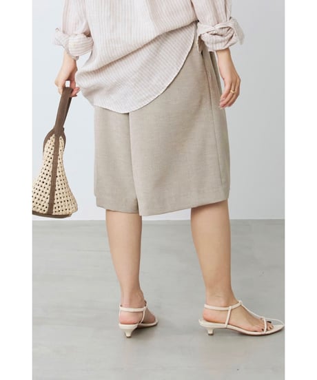 【MICA&DEAL】 0126203189 2タックハーフパンツ