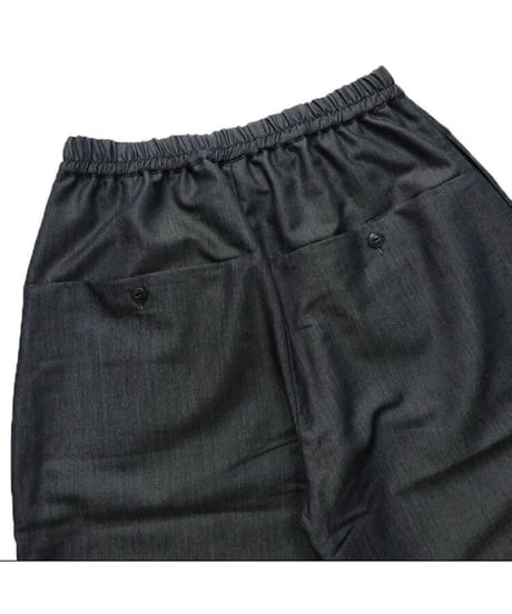 【 vent blanc ヴァンブラン 】 VBP261486 COOLMAX DENIMラップフェイクコクーン パンツ
