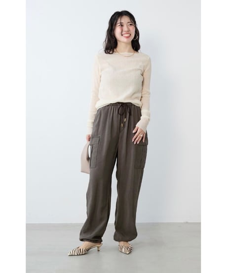 【MICA&DEAL】 0126109001 シアーマーブルカットソー