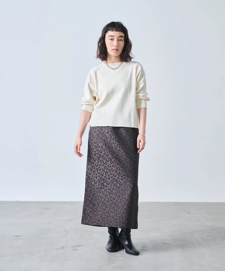 【kha:KI】MIL25FCS3467 HONEYCOMB 8th SLEEVE TOP