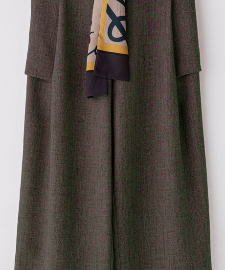 【Lallia Mu 26AW】  2613767 スカーフベルトワイドパンツ