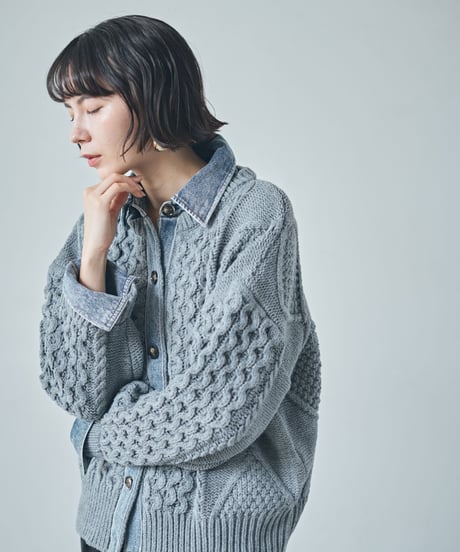 【ruxe 26AW】  2633413 ドッキングカウチンニット