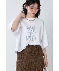 【MICA&DEAL】 0126209181 ロゴプリントクロップドT-shirt
