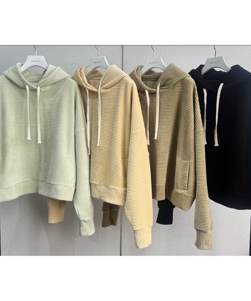 PRIORITY】P57021SP コーデュロイリブパーカー | selectshopB5