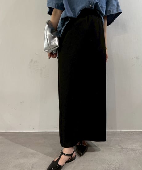 【cafune】535614  rib tight skirt